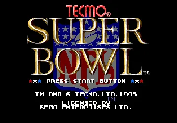 Tecmo Super Bowl (Japan) screen shot title